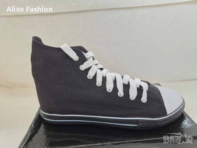 Високи кецове тип Converse – НОВИ, снимка 5 - Ежедневни обувки - 54776205