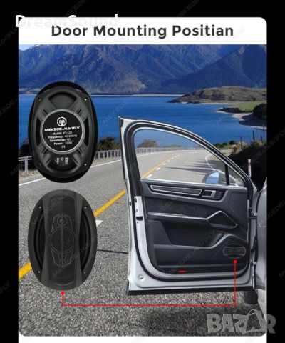 Чифт Авто Тонколони Mekede&Navifly 6x9inch | | 5-way | 120W | 4Ω | Плътен бас, снимка 3 - Аксесоари и консумативи - 54245789