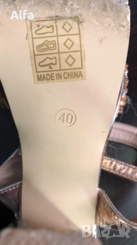 Елегантни сандали на висок ток и платформа в цвят „Розово злато“ – Блясък и стил!, снимка 6 - Дамски елегантни обувки - 54102068