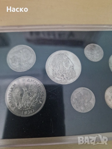 Сет Гърция Монети 1926 1930 драхма драхми 5 10 20 , снимка 6 - Нумизматика и бонистика - 54631751