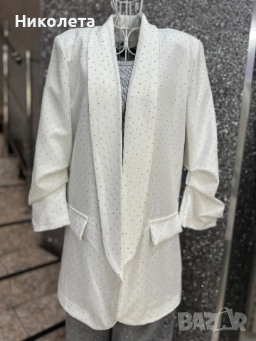 Сако с камъчета 2 цвята, снимка 3 - Сака - 50193439