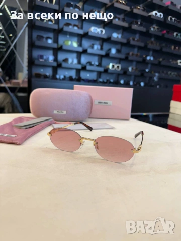 Miu Miu Слънчеви Очила С UV400 Защита С Подарък🎁Калъф И Кутия Миу Миу-Различни Цветове Код SK1706 