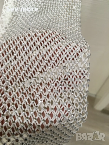 Mochi екстравагантна блуза блестяща, снимка 4 - Блузи с дълъг ръкав и пуловери - 53950678