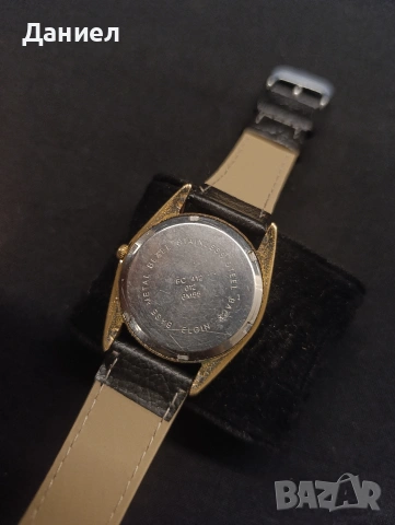 Часовник ELGIN PRESIDENT DAY QUARTZ GOLD DIAL FC-401 JAPAN, снимка 7 - Антикварни и старинни предмети - 54393487