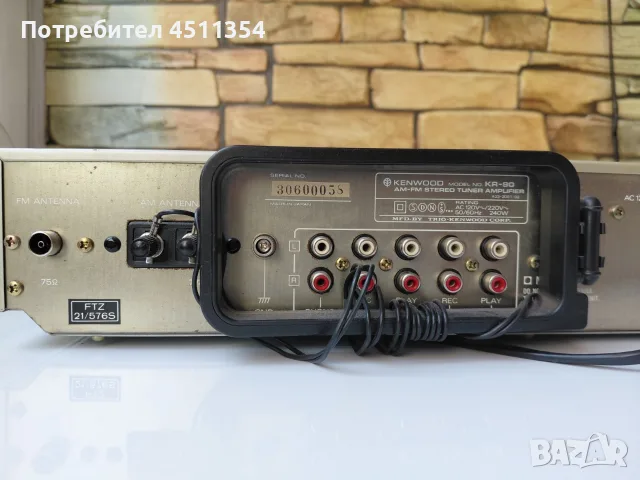 KENWOOD Stereo Receiver KR-90 Made in Japan 2×40W, снимка 4 - Ресийвъри, усилватели, смесителни пултове - 55602455