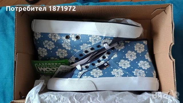Продавам нови ,дамски кецове DC shoes , номер 38., снимка 4 - Кецове - 54366703