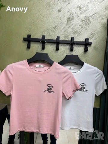 🍒 Дамска тениска “Cherry” – 3 цвята – 13€, снимка 2 - Тениски - 54371897
