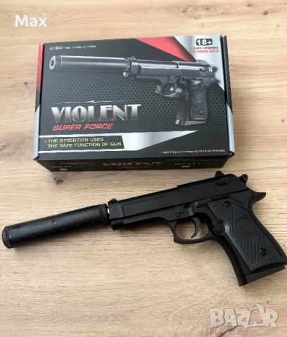 Метални Airsoft Пистолети + 1000 топчета подарък НОВИ МОДЕЛИ, снимка 2 - Други - 54780756