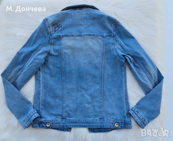Дамско дънково яке размер S , снимка 4 - Якета - 47106880