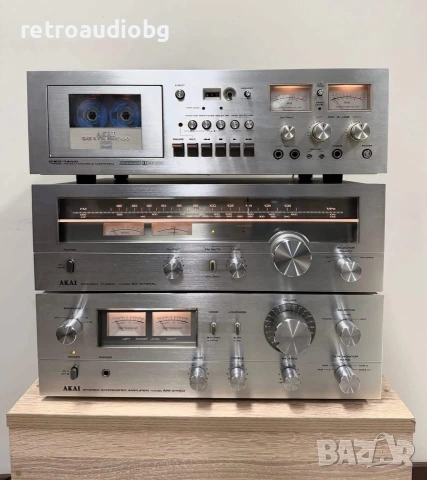 🔊Топ ретро аудио сет - система AKAI AM-2450, AT-2450L, GXC-740D+ опция грамофон AKAI🔊