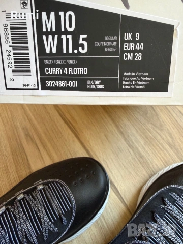 Оригинални нови маратонки Under Armour CURRY 4 FLOTRO! 43,44,45 н, снимка 10 - Маратонки - 54656950