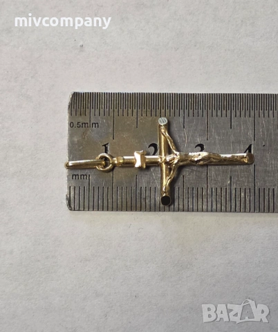 Златна висулка(кръст) 2.42гр., снимка 5 - Колиета, медальони, синджири - 54328937