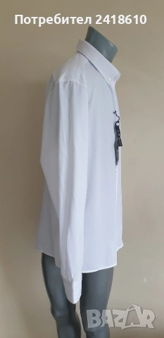 Hugo Boss Cotton Cool Max Regular Fit Cotton Mens Size 44 / 17 /1/2 XL НОВО! ОРИГИНАЛ! Мъжка Риза!, снимка 9 - Ризи - 54883564