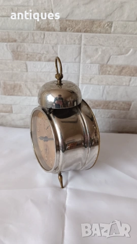 Стар немски часовник / будилник - Junghans- 1930 год., снимка 5 - Антикварни и старинни предмети - 54637602