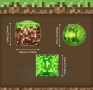 Minecraft Майнкрафт Пиксел Pixel кръгъл фолио фолиев балон хелий или въздух рожден ден, снимка 3