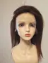 Естествена бразилска перука 40 см - Кестенява | Lace Front 13x4 | 100% човешка коса, снимка 3