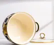 Тенджера Goldmann 24x15см. 6.2л./  26x16см. 8.5л., 4л., 5л., Емайл. Индукция. Бял/Черен каре, снимка 5