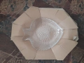 Плато стъклена тава и сервиз за кафе, снимка 3