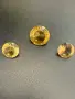 Комплект естествени цитрини 6.95 ct – централен камък 3.45 ct + чифт 1.75 ct , снимка 2