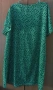 Флорална, зелена тънка рокля , снимка 5