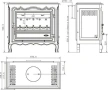 Френска чугунена печка 6.5кW, снимка 9