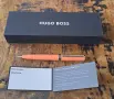 химикалка HUGO BOSS Gear Icon светлооранжев лак лого на пръстена, снимка 2