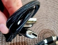 Висококачествен USB - Mini USB 5pin кабел, с ферит, черен, 1.5 метра с оплетка, снимка 3