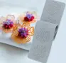 Цветя маргаритки дантела силиконов килим молд форма украса торта с фондан шоколад гъмпейст, снимка 1