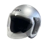 Каска за мотор с прозрачен визьор - Сив гланц., снимка 2