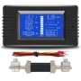 DC соларен електромер 0-200V 100A/300A – LCD волтметър и амперметър за фотоволтаични системи 10258, снимка 1