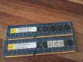 2x2 GB RAM DDR3 PC3-10600U - Elixir Nanya Technology 1.5 V, снимка 1