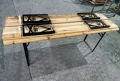 Сгъваем комплект градинска маса с 2 пейки - От чамово дърво, снимка 2