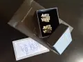 Продавам сребърни обеци, проба 925.с кралски седеф,нови, снимка 4