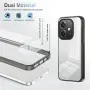 За OPPO A40 4G Прозрачен Удароустойчив TPU + PC Калъф със Скрийн Протектор – 2 цвята, снимка 6