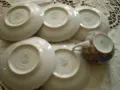 Бонония порцелан чаша за кафе и пет чинийки, снимка 5