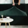 Калъфи Протектори за диван HOUSE OF QUIRK (3+4 местен) + 4 бр. калъфки "Hello" -маслено зелено, снимка 3