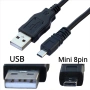 8-пинов USB кабел UC-E6 / CB-USB7 за фотоапарат Nikon, Olympus, Pentaxist, FinePix и Sony , снимка 1