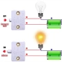 Вграден ключ за осветление на гардероб със сензор, 1A/250V/40W – Комплект 2 броя, за шкаф 10462, снимка 3