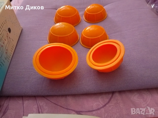 комплект за вакуумна терапия (вендузи силикон), предназначен за акупунктура фи 75 и 64, снимка 2 - Други - 54602314