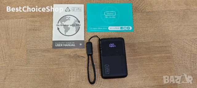 Мощна мини Power Bank 45W 10000mAh PD3.0 бързо зареждане, снимка 2 - Външни батерии - 54909792