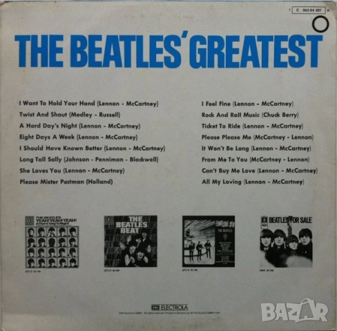 Грамофонна плоча The Beatles – The Beatles' Greatest, снимка 2 - Грамофонни плочи - 55064571
