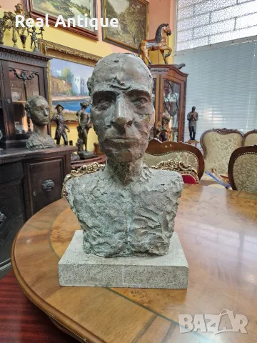 Георги Жеков- Прекрасна бронзова фигура статуетка скулптура пластика 