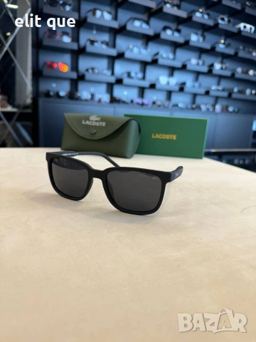 очила с черен обикновен калъф с ув защита Lacoste 