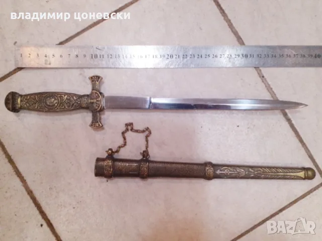 Стар кортик,кинжал,нож Наполеон,с лика и монограма на императора, снимка 7 - Колекции - 55455715