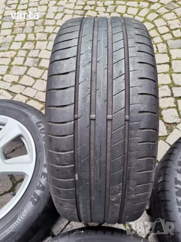 4бр ОРИГИНАЛНИ НЕМСКИ ЛЕТИ Audi джанти 5Х112, 16" с гуми GOODYEAR EFFICIENT GRIP 225/55/16, снимка 11 - Гуми и джанти - 55339083