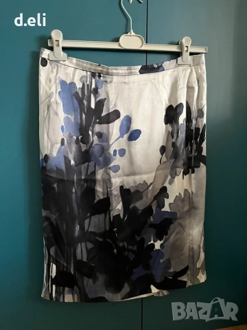 Две Поли Max Mara Original Size L.100% Коприна, снимка 6 - Поли - 54526608