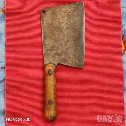 Стар ръчно кован сатър. , снимка 2 - Антикварни и старинни предмети - 54729077