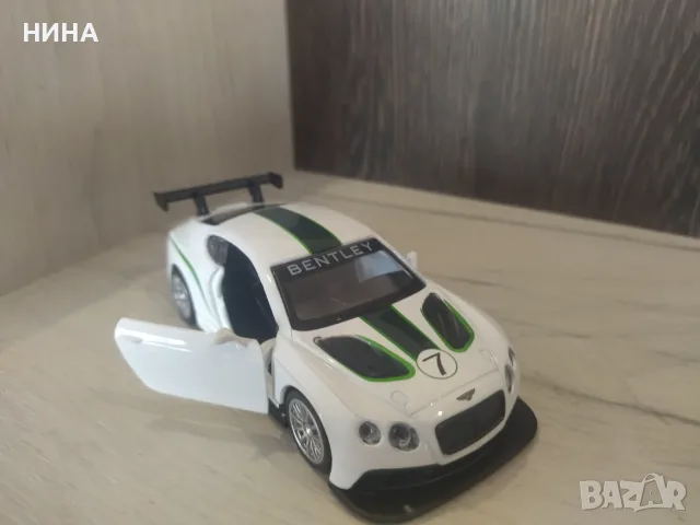 Метална количка Bentley Continental GT3 !!!, снимка 4 - Колекции - 55499996