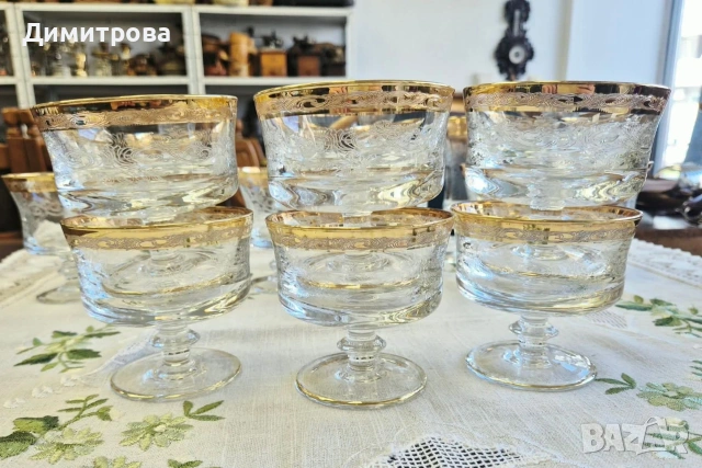 Комплекти чаши Мурано Медичи, снимка 5 - Чаши - 54287340