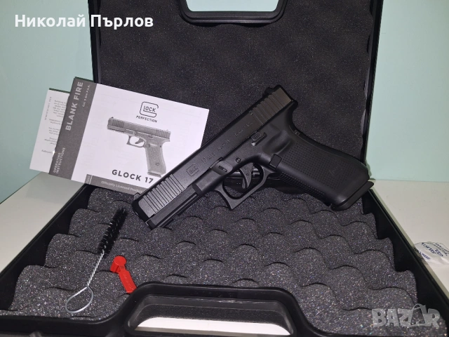 Газов пистолет Umarex Glock 17 Gen5 BLK 9mm P.A.K 17R, снимка 5 - Газово оръжие - 54303589